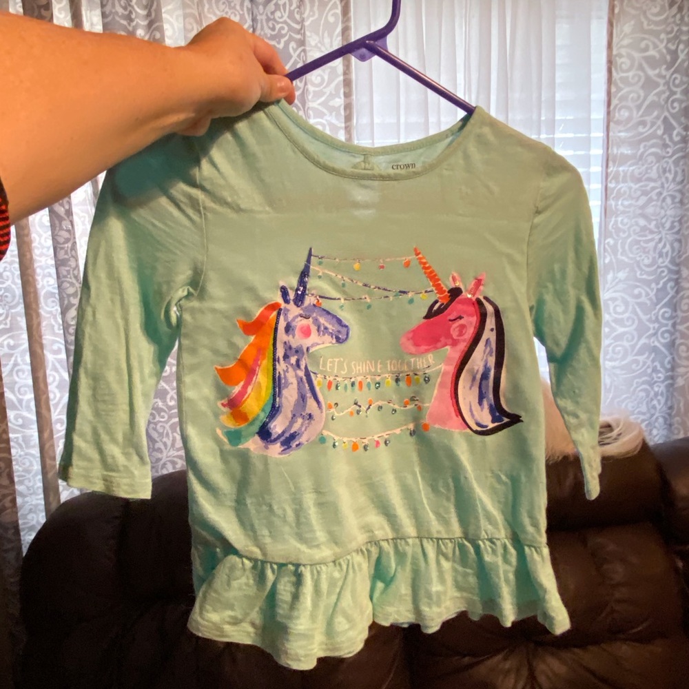 Unicorn top for girls